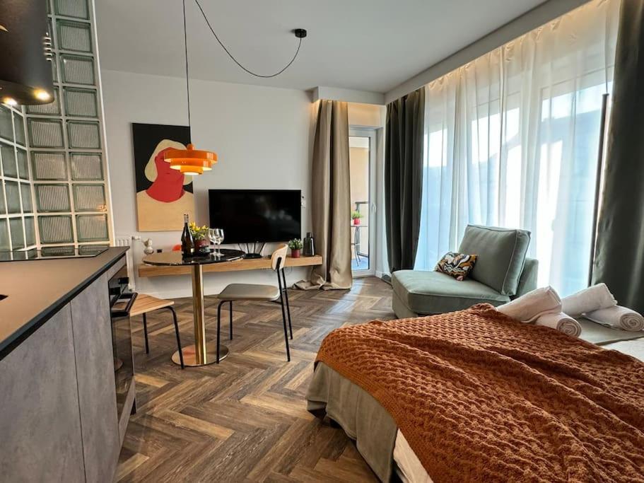 Art & Sunski Studio Z Garazem Podziemnym Krynica-Zdrój Exteriér fotografie